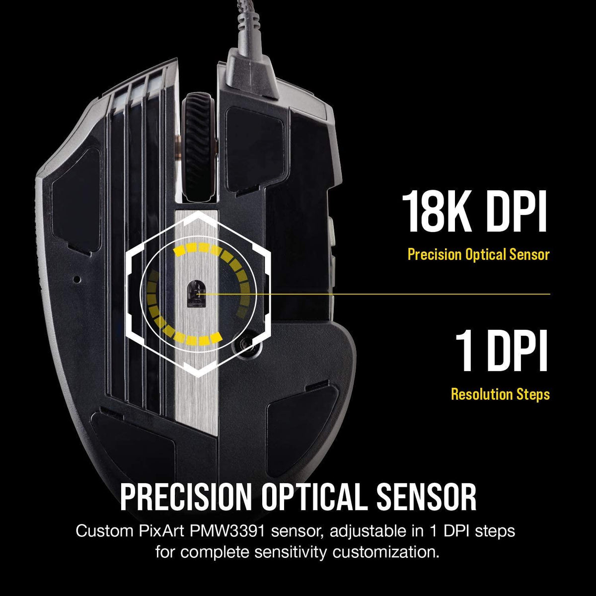 CORSAIR GAMING SCIMITAR RGB ELITE MOBA/MMO GAMING MOUSE - DataBlitz