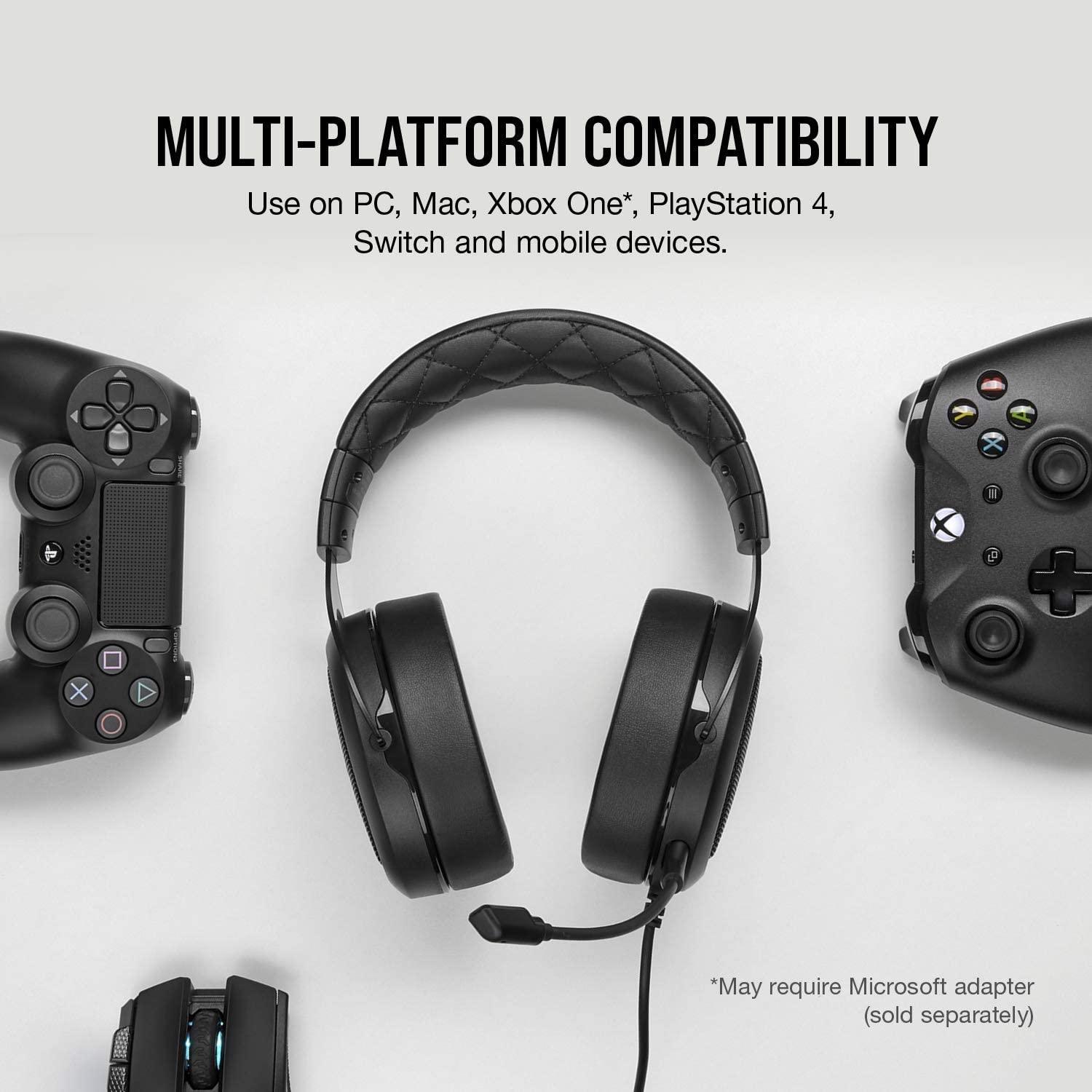 CORSAIR HS50 PRO STEREO GAMING HEADSET (CARBON) - DataBlitz