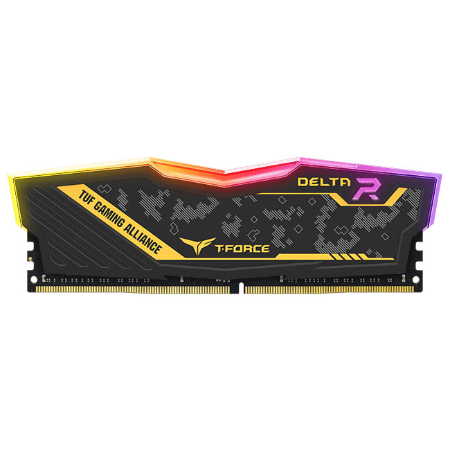 Teamgroup T-Force Delta TUF Gaming Alliance RGB 16GB DDR4 3200MHZ Memory (TF9D416G3200HC16CDC01) - DataBlitz