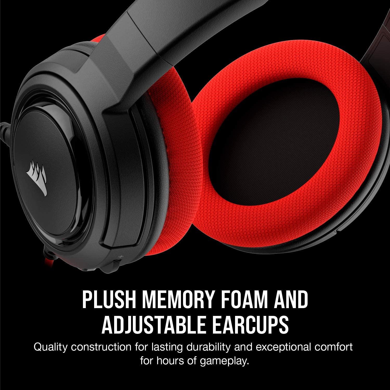 CORSAIR HS35 STEREO GAMING HEADSET (RED) - DataBlitz