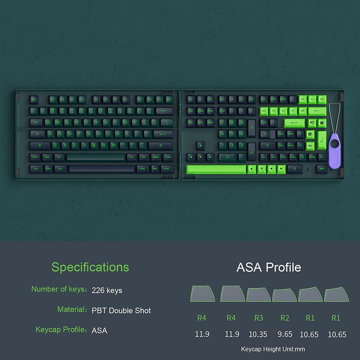 AKKO WAVE PBT FULL KEYCAPS SET ASA 226 KEYS - DataBlitz