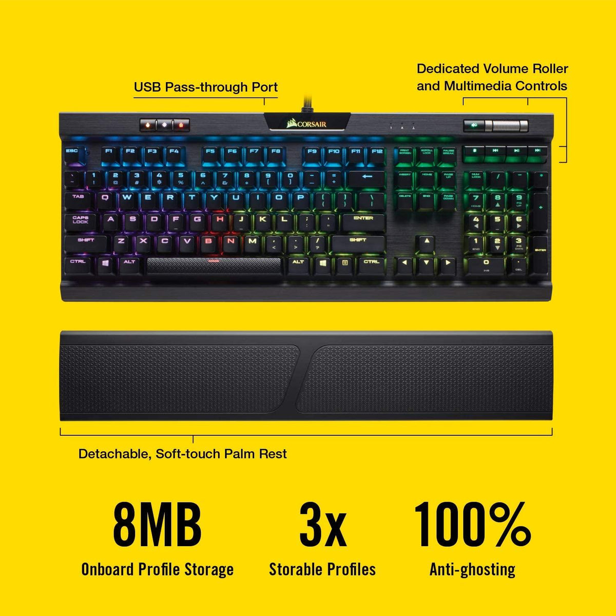 CORSAIR K70 RGB MK.2 RAPIDFIRE MECHANICAL GAMING KEYBOARD (CHERRY MX SPEED) - DataBlitz