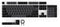 Tecware PBT 2-Tone Keycap Set For Mechanical Keyboard (Black/Grey) - DataBlitz