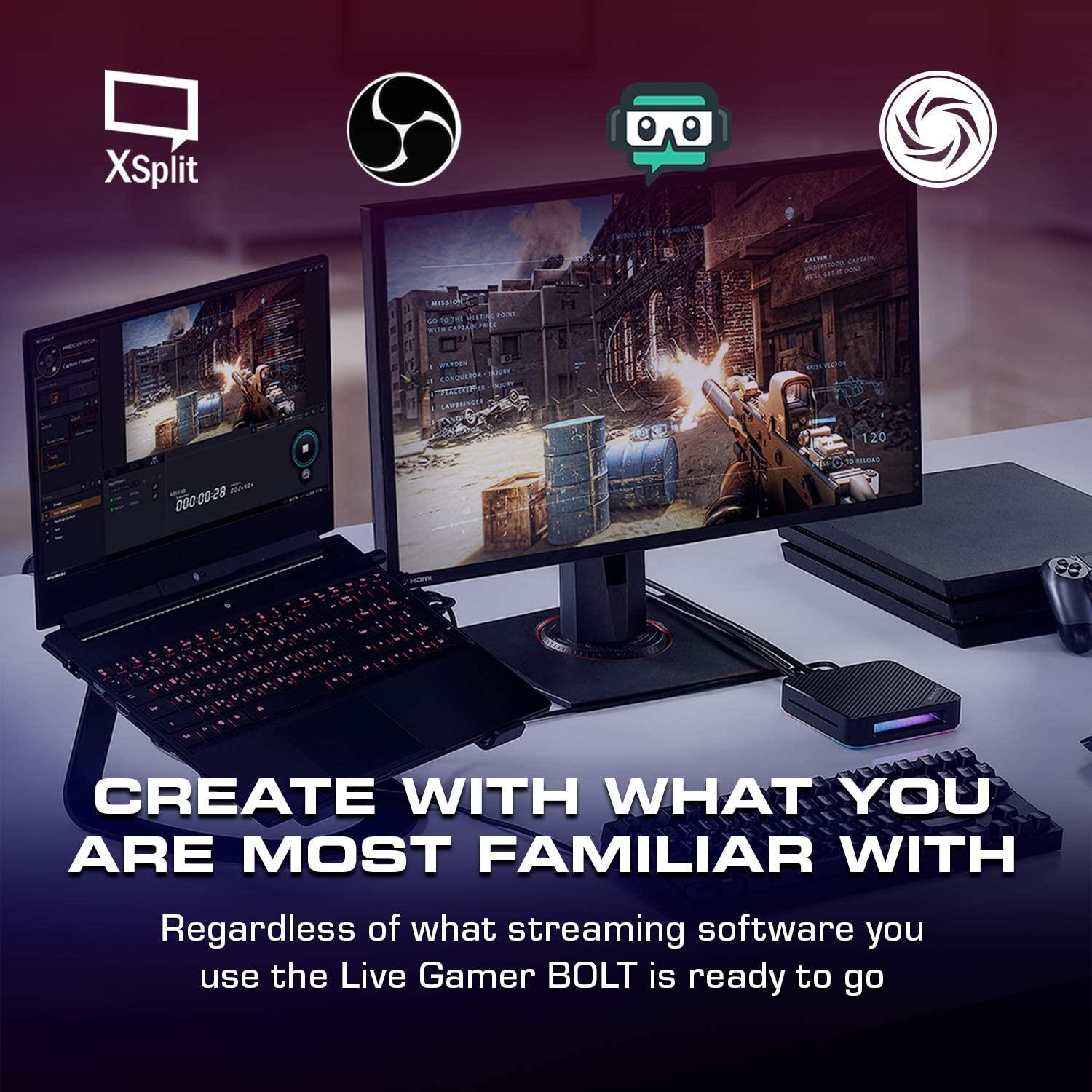 AVERMEDIA LIVE GAMER BOLT UNCOMPRESSED VIDEO CAPTURE BOX (GC555) - DataBlitz