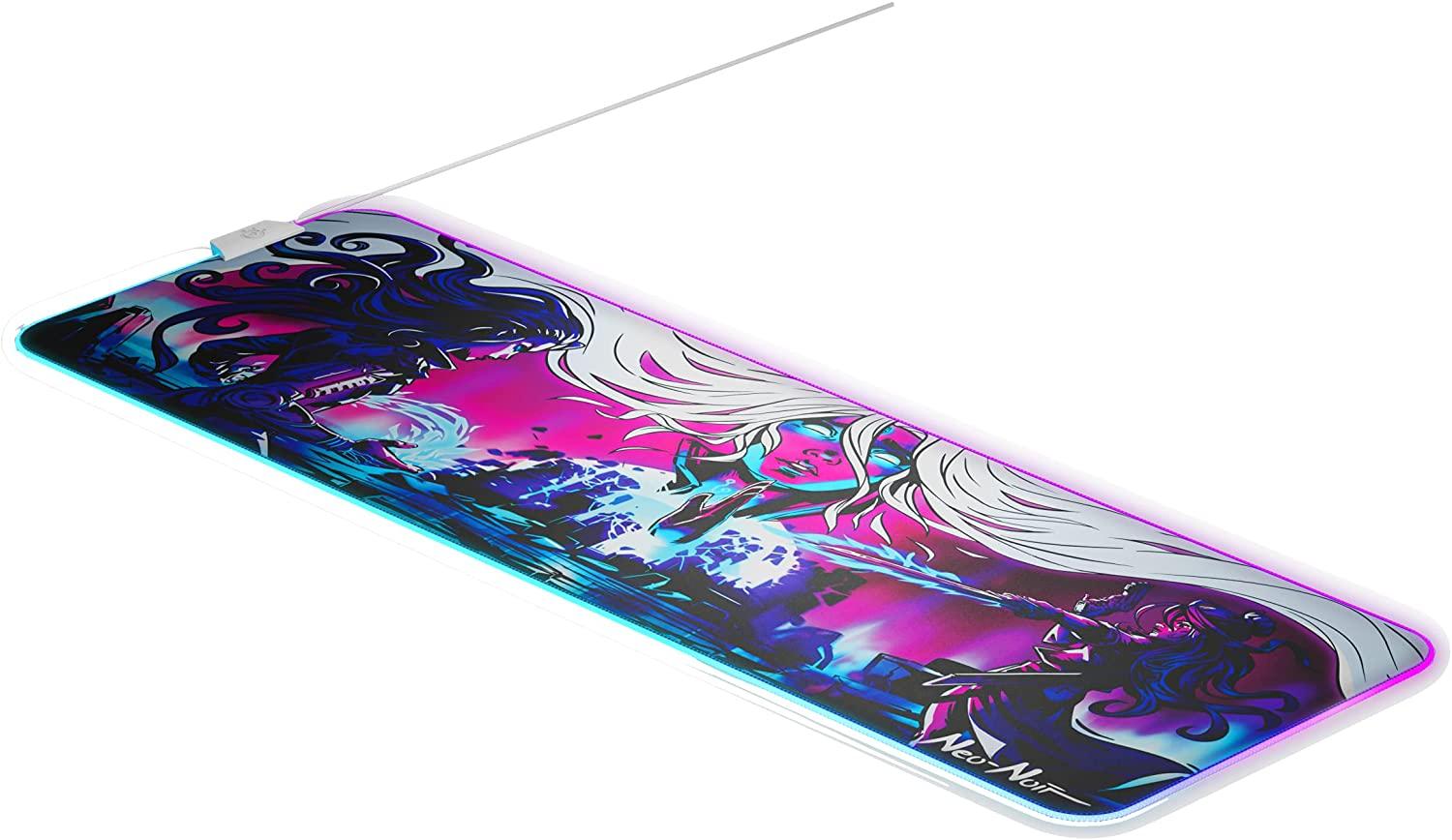 STEELSERIES QCK PRISM NEO NOIR LIMITED EDITION CLOTH RGB GAMING MOUSEPAD (XL) (PN63799) - DataBlitz