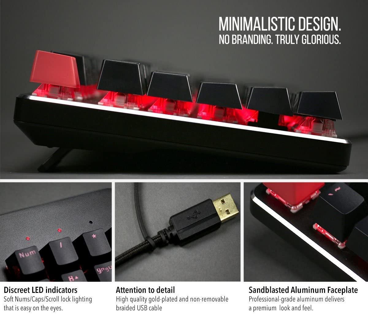 Glorious PC Gaming Race Modular Mechanical Keyboard GMMK Tenkeyless (Brown Switches) (Black)