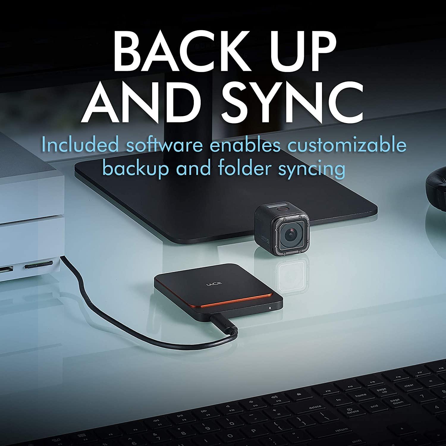 SEAGATE LACIE 1TB USB 3.1 GEN.2 TYPE-C HIGH PERFORMANCE PORTABLE EXTERNAL SSD (STHK1000800) - DataBlitz