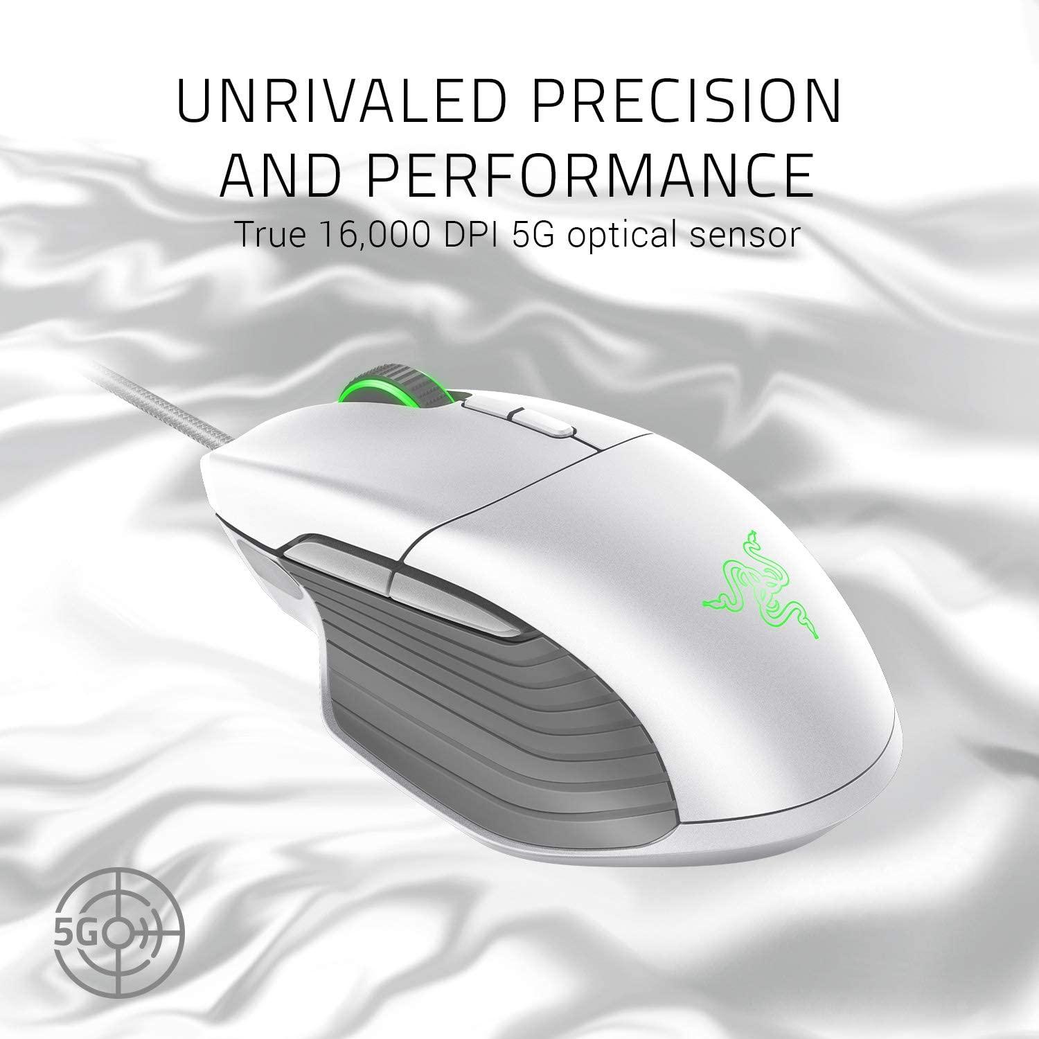 RAZER BASILISK CUSTOMIZABLE GAMING MOUSE (MERCURY) - DataBlitz