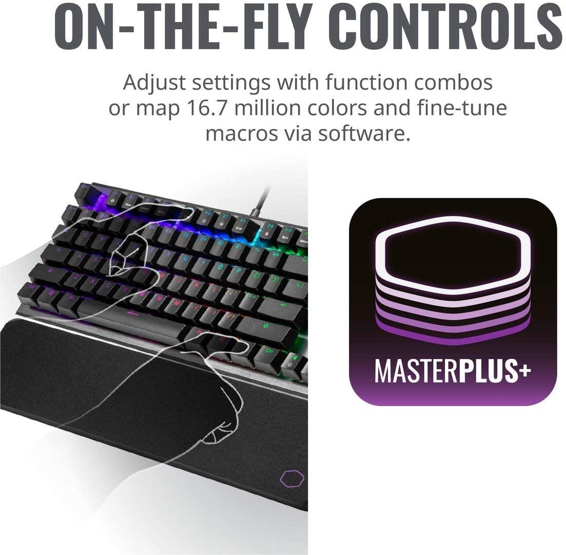COOLER MASTER CK530 V2 TENKEYLESS RGB MECHANICAL GAMING KEYBOARD & WRIST REST (BLUE TACTILE CLICKY) - DataBlitz