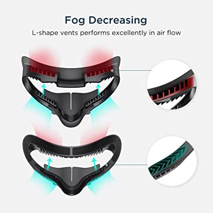 KIWI DESIGN 6 IN 1 Fitness Facial Interface Compatible With Oculus Quest 2 (Black) (KW-Q2-5-3-US) - DataBlitz