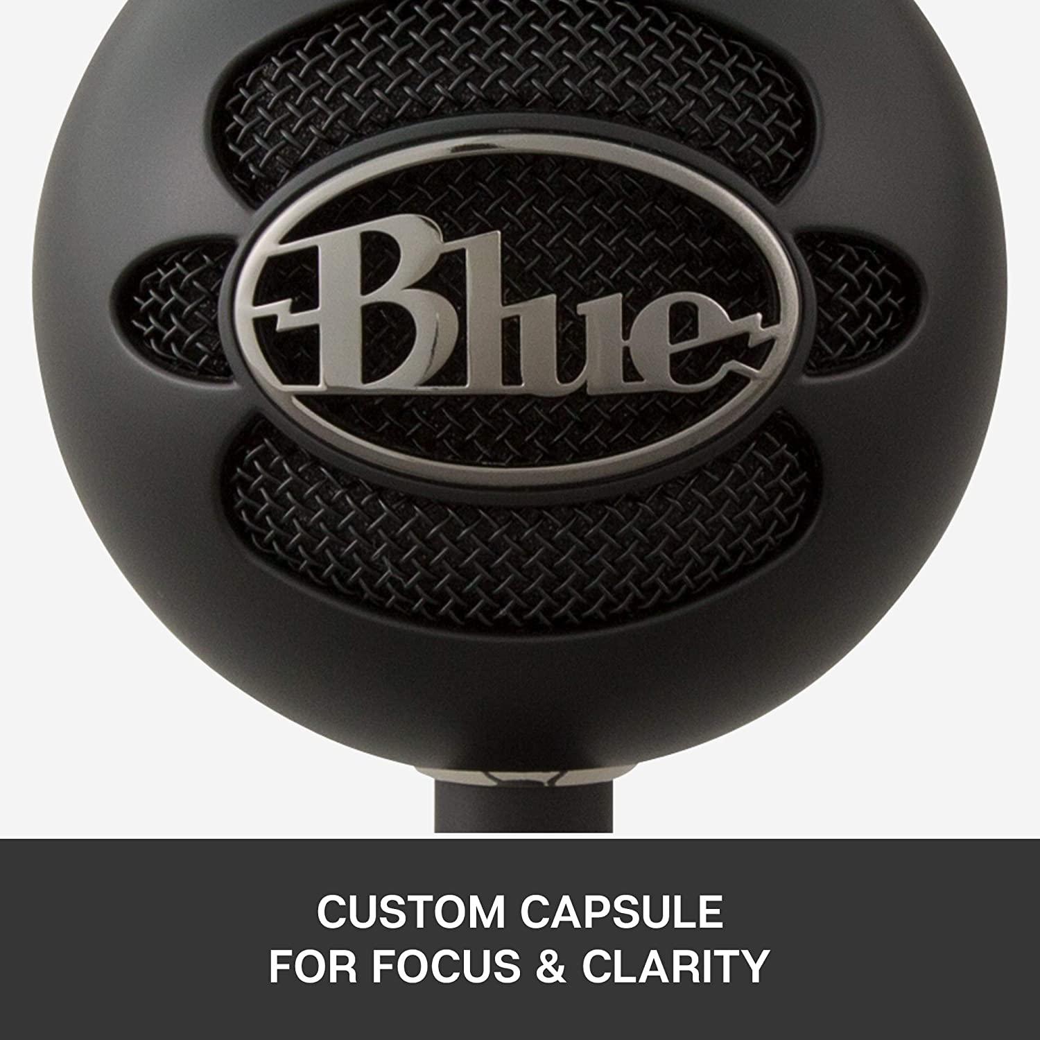 LOGITECH BLUE SNOWBALL ICE USB MICROPHONE FOR RECORDING/ STREAMING/ PODCASTING/ GAMING (BLACK) - DataBlitz