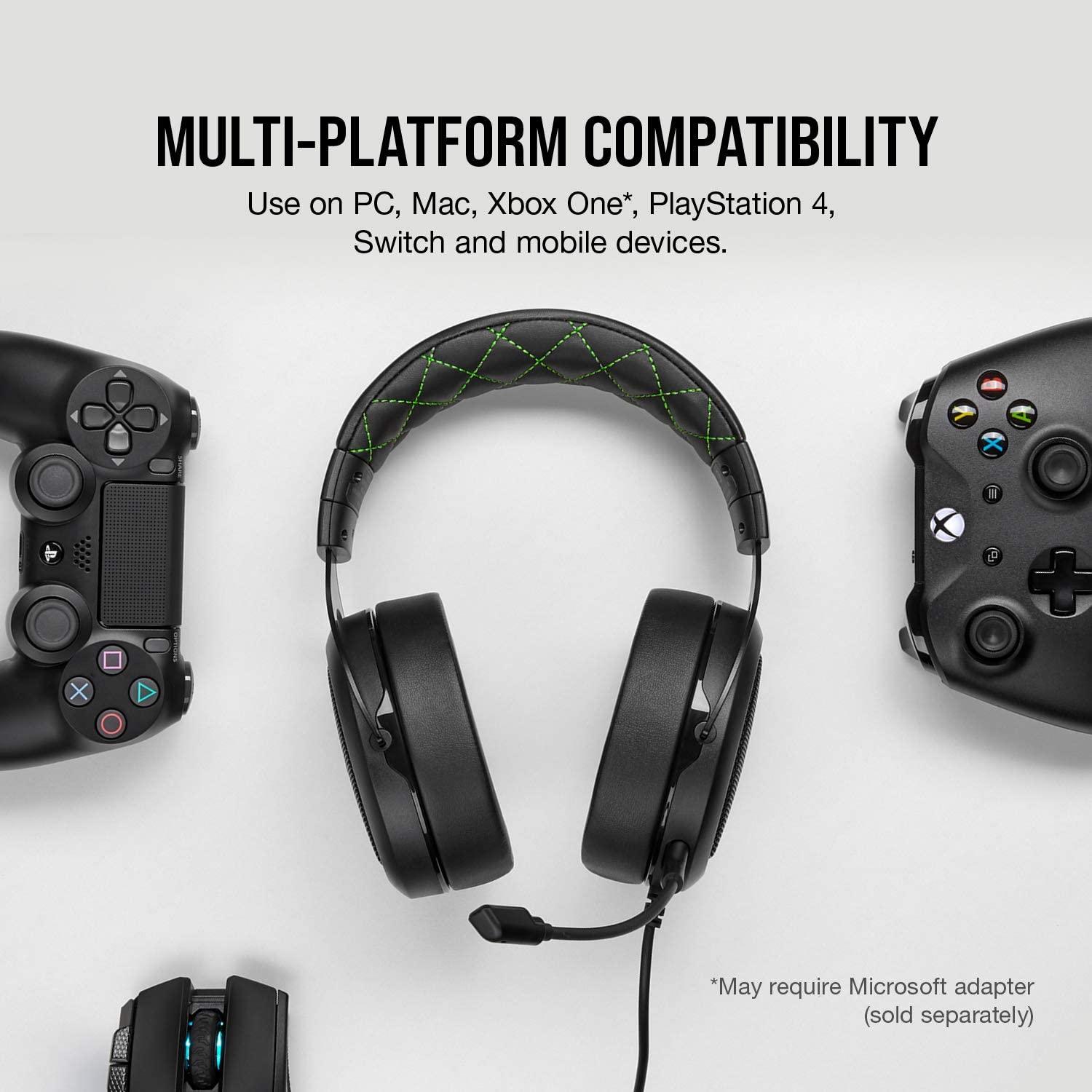 CORSAIR HS50 PRO STEREO GAMING HEADSET BLUE FOR PS4/PC/MAC/MOBILE/NINTENDO SWITCH - DataBlitz