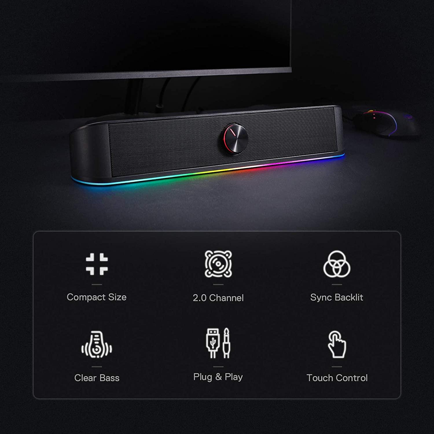 REDRAGON ADIEMUS STEREO SOUNDBAR (GS560) - DataBlitz