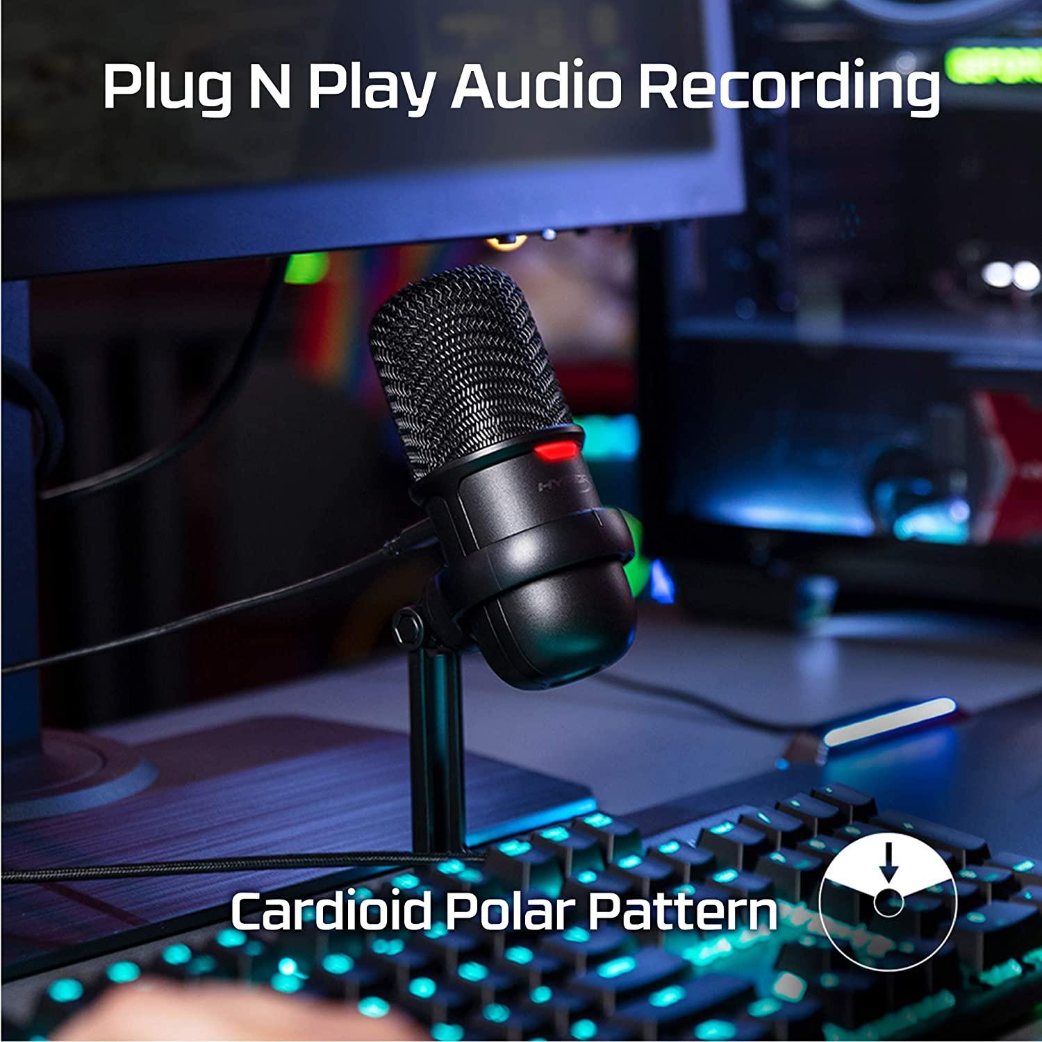 HYPERX STREAMER STARTER PACK (SOLOCAST USB MICROPHONE CLOUD CORE GAM