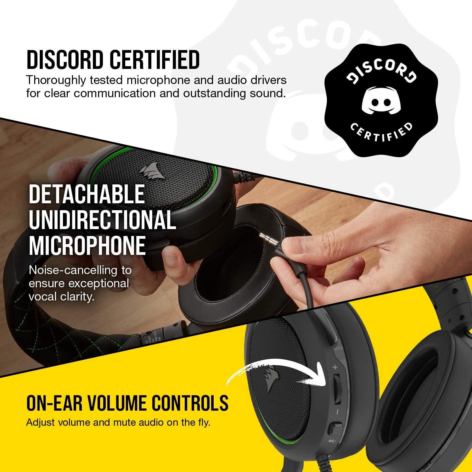 CORSAIR HS50 PRO STEREO GAMING HEADSET BLUE FOR PS4/PC/MAC/MOBILE/NINTENDO SWITCH - DataBlitz