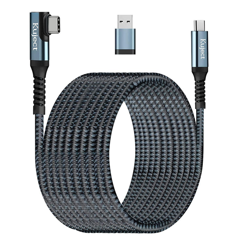 KUJECT USB 3.0 TYPE C BRAIDED OCULUS QUEST 2 LINK CABLE 20-FT - DataBlitz