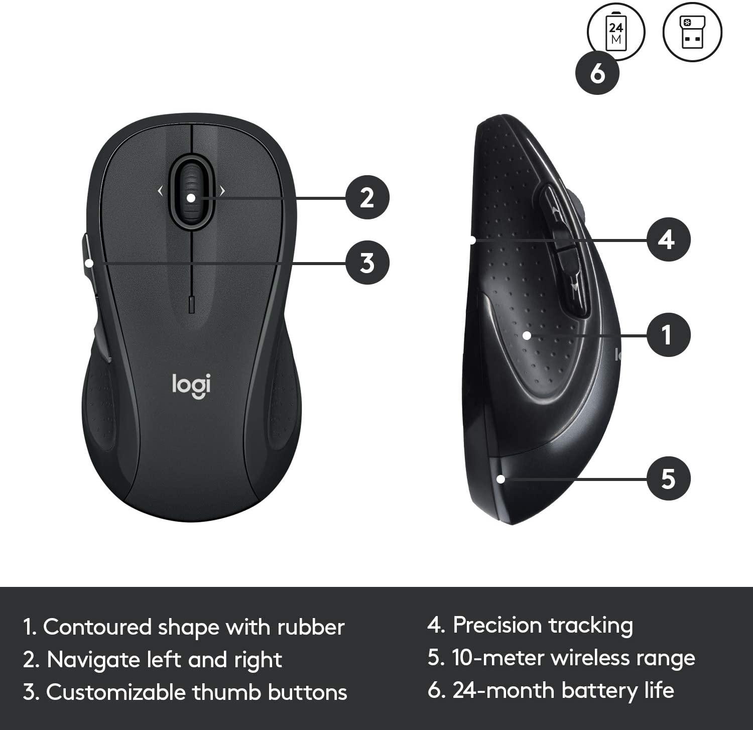 LOGITECH MK545 ADVANCED WIRELESS KEYBOARD AND MOUSE COMBO - DataBlitz
