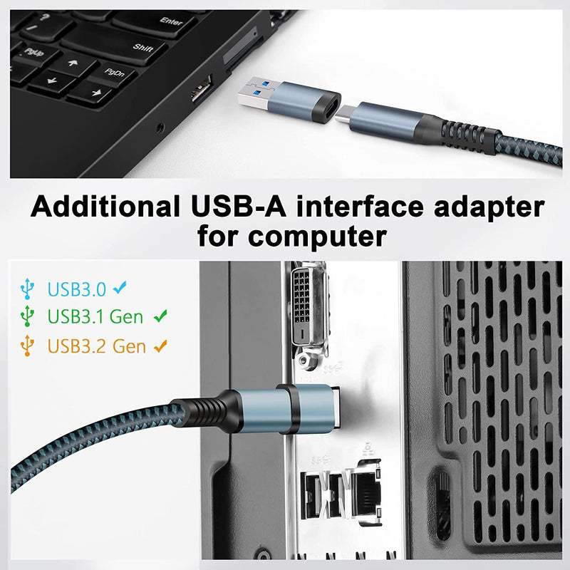 KUJECT USB 3.0 TYPE C BRAIDED OCULUS QUEST 2 LINK CABLE 20-FT - DataBlitz