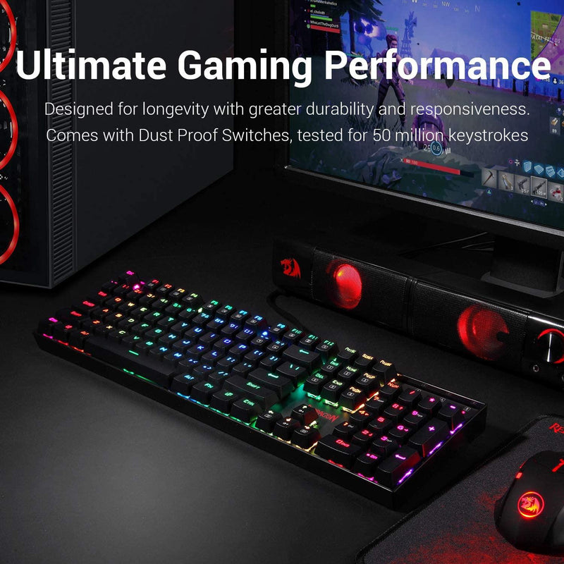 REDRAGON MITRA RGB MECHANICAL GAMING KEYBOARD (K551RGB-1) (RED SWITCH) - DataBlitz