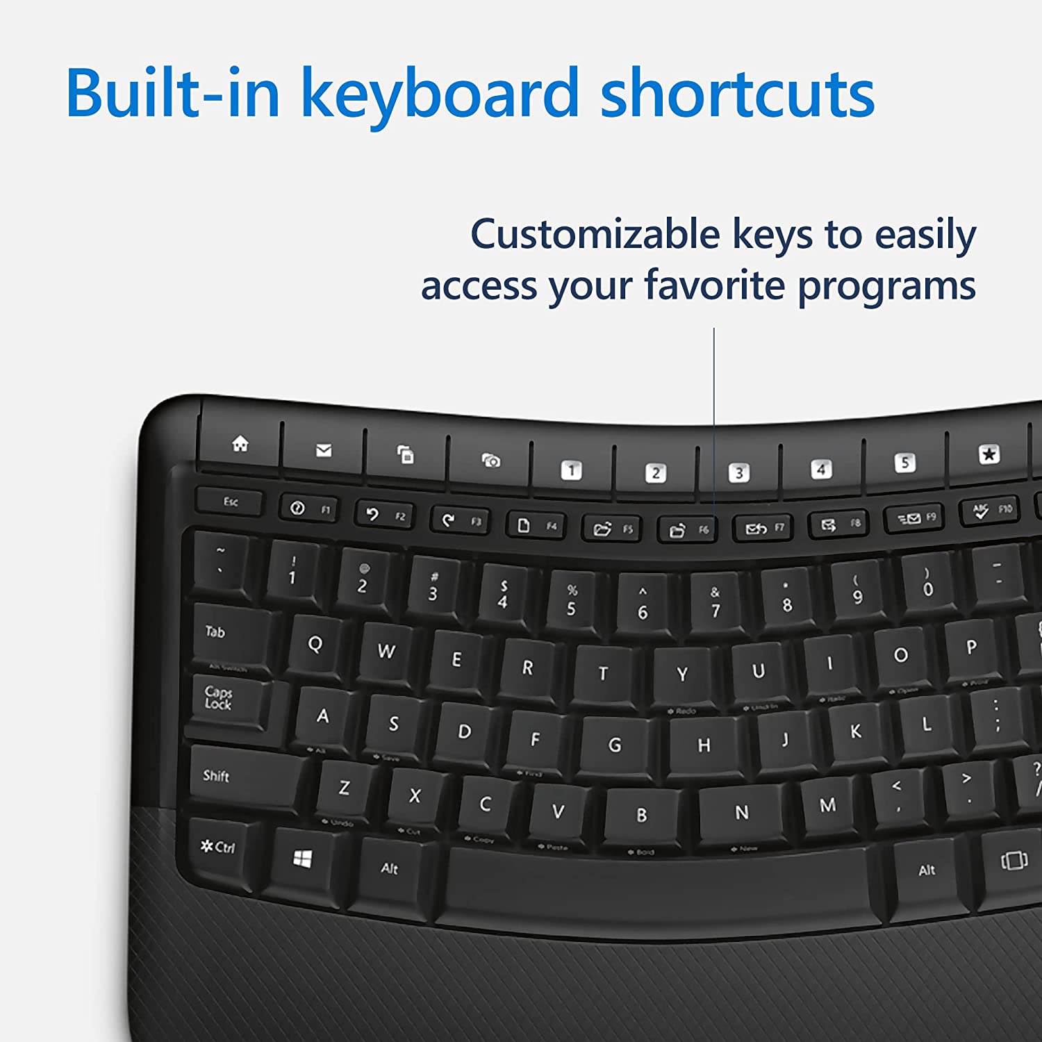 Microsoft 5050 Wireless Comfort Desktop Keyboard Mouse Combo