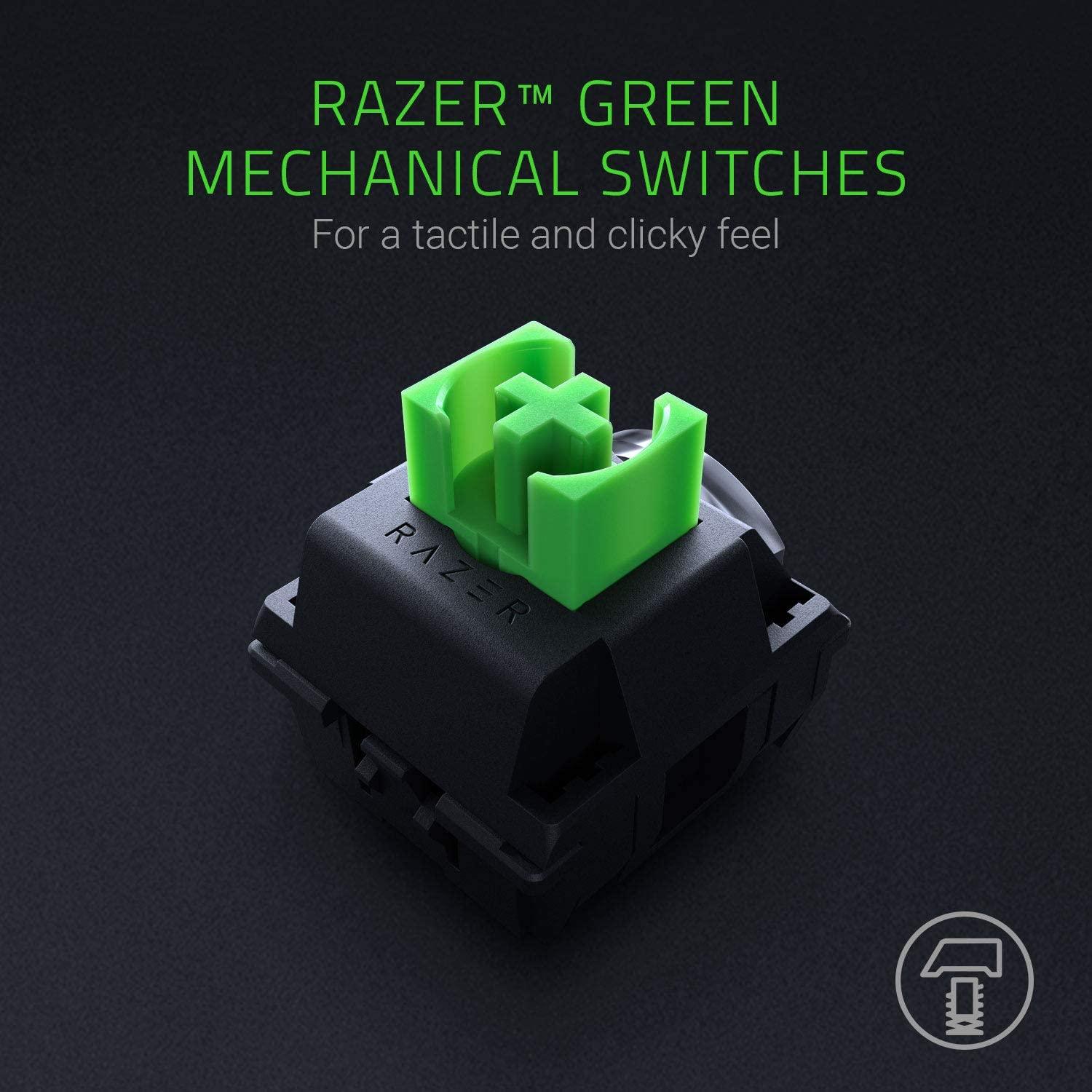 RAZER BLACKWIDOW MECHANICAL GAMING KEYBOARD (GREEN SWITCH) - DataBlitz