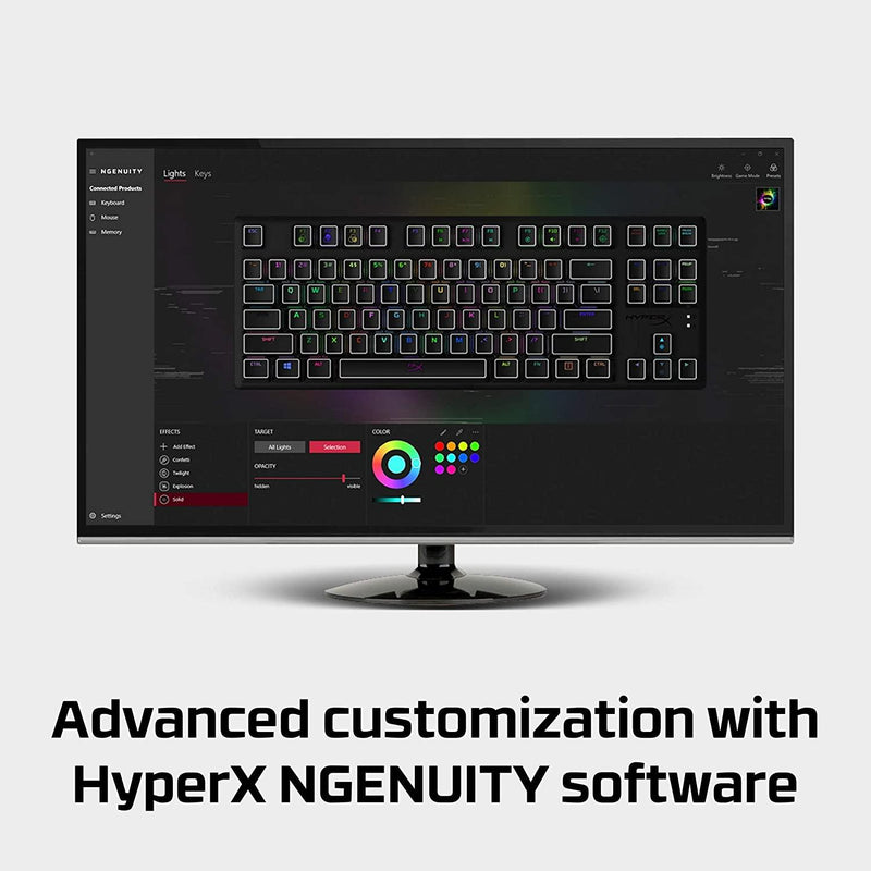 HYPERX ALLOY ORIGINS CORE RGB MECHANICAL GAMING KEYBOARD (AQUA SWITCH TACTILE) FOR PC/PS4/XB1 - DataBlitz