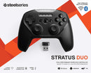 STEELSERIES STRATUS DUO WIRELESS GAMING CONTROLLER BLACK (WINDOWS/ANDROID/VR) (PN69075) - DataBlitz