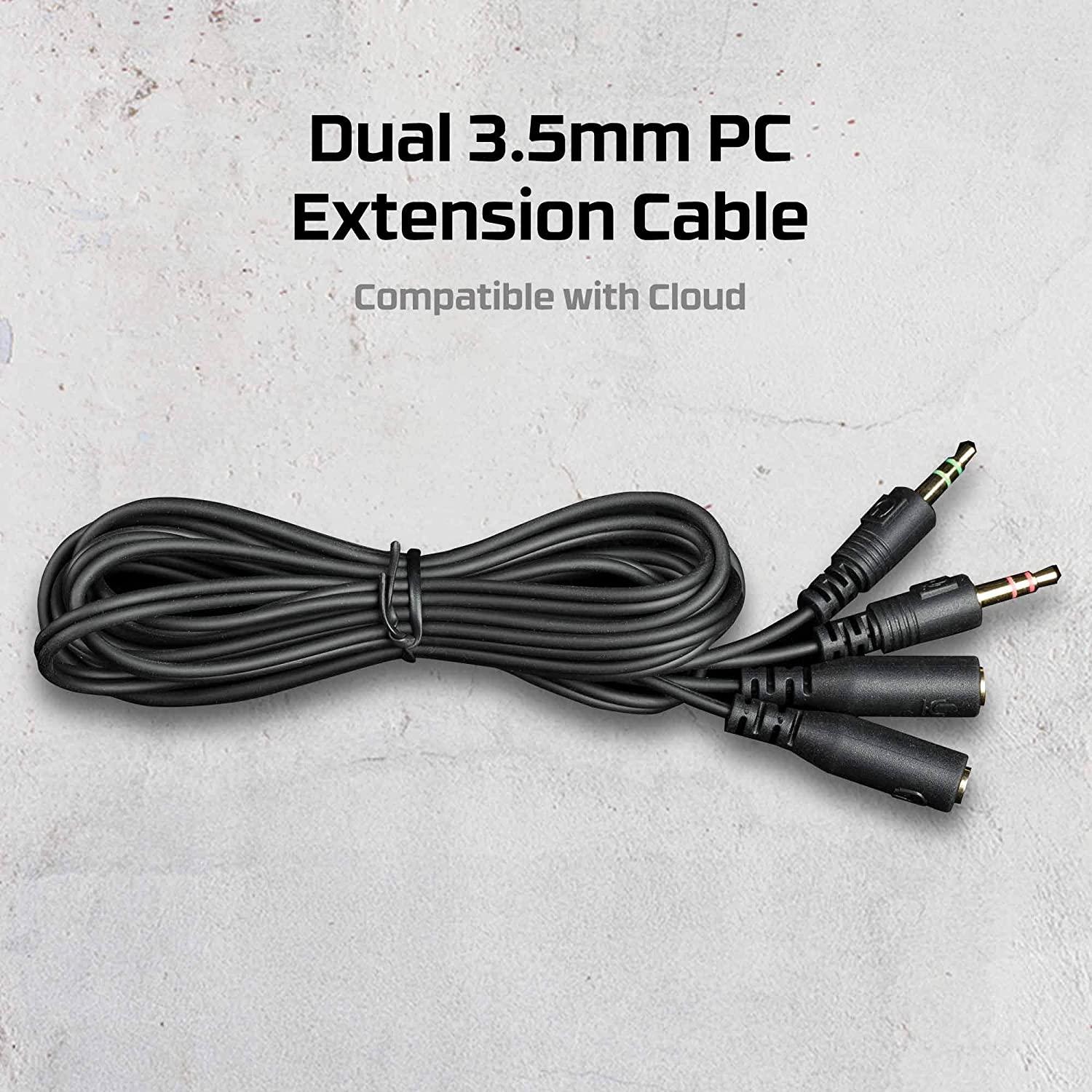 KINGSTON HYPERX SPARE CLOUD DUAL 3.5MM EXTENSION CABLE (200CM) - DataBlitz