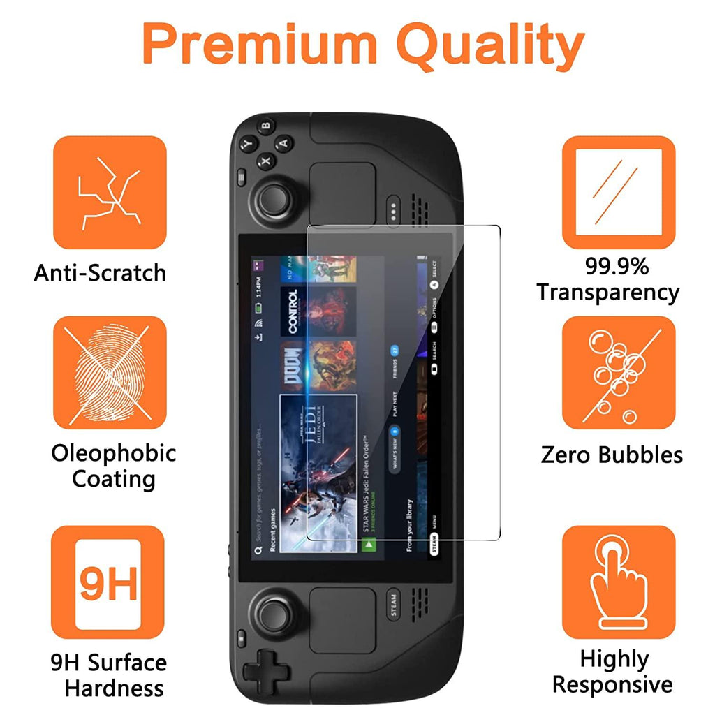 Steamdeck Glass Glass Screen Pro Premium Tempered For Steam Deck