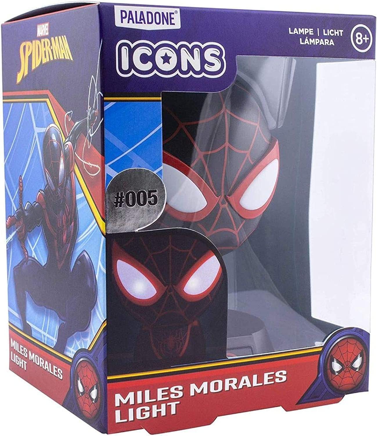 Paladone Miles Morales Icons Light (#005) (PP6606SPM)