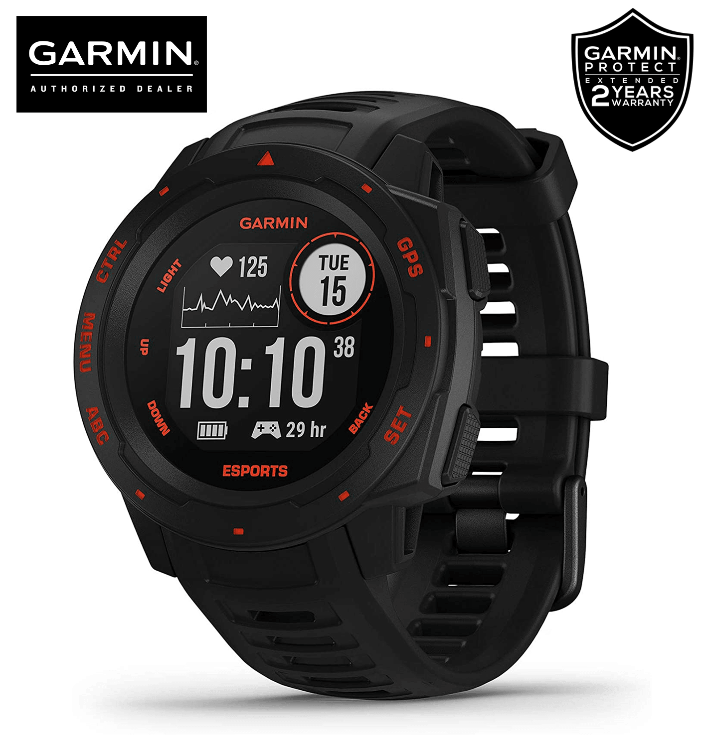 GARMIN INSTINCT ESPORTS EDITION SMARTWATCH (BLACK LAVA) (010-02064-78) - DataBlitz