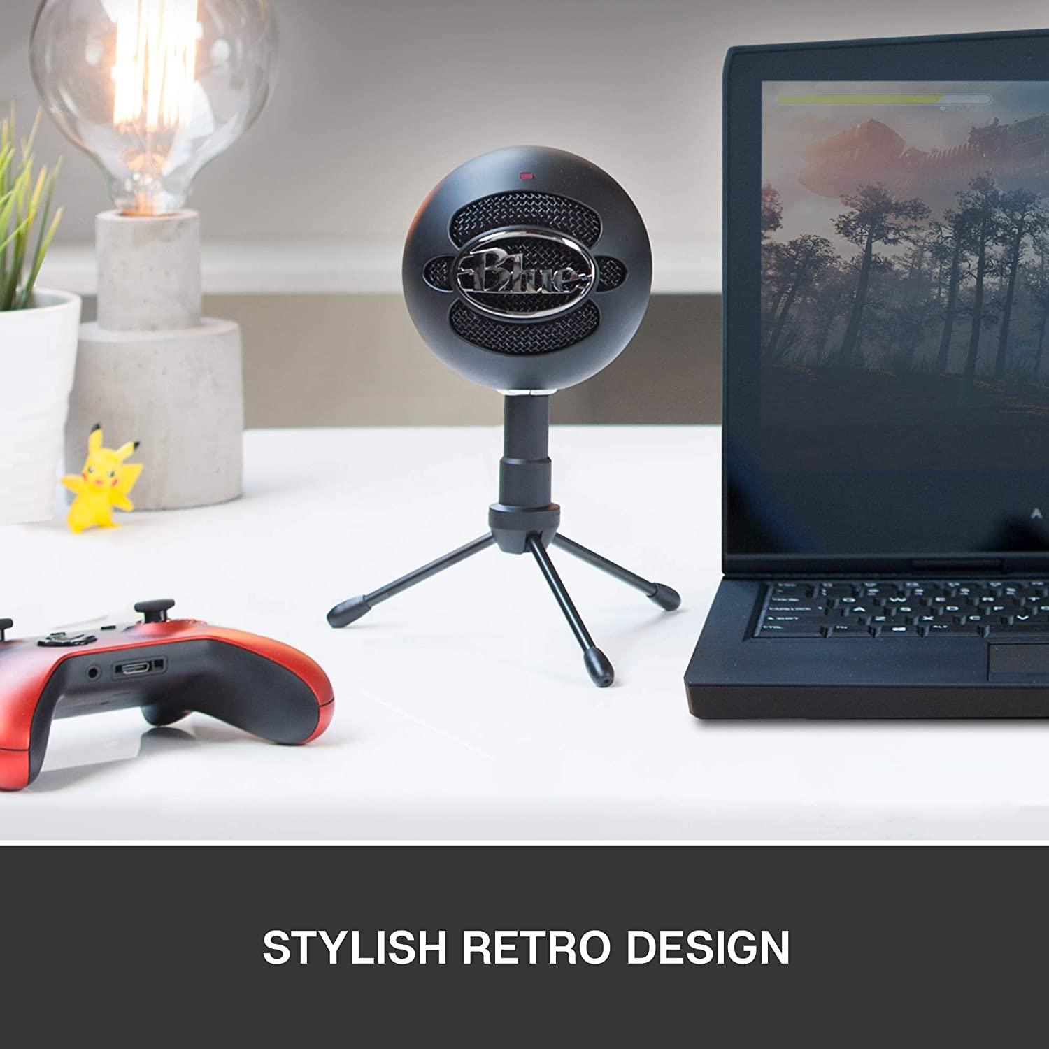 LOGITECH BLUE SNOWBALL ICE USB MICROPHONE FOR RECORDING/ STREAMING/ PODCASTING/ GAMING (BLACK) - DataBlitz
