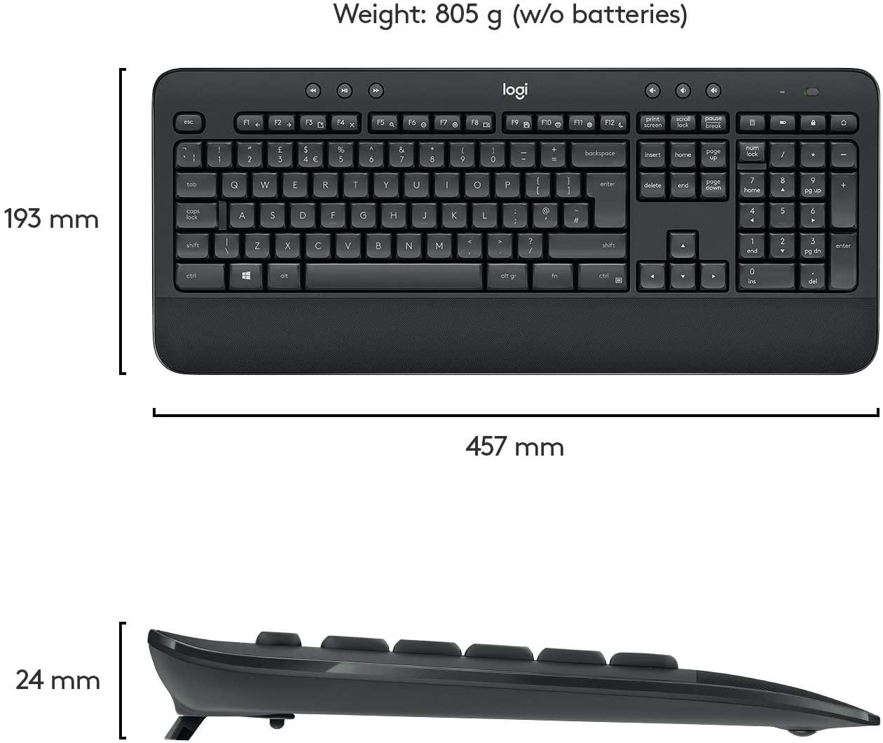 LOGITECH MK545 ADVANCED WIRELESS KEYBOARD AND MOUSE COMBO - DataBlitz