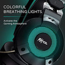 Royal Kludge RK-E9000 With Mic Noise Cancelling RGB Lights Gaming Headset (Black) - DataBlitz