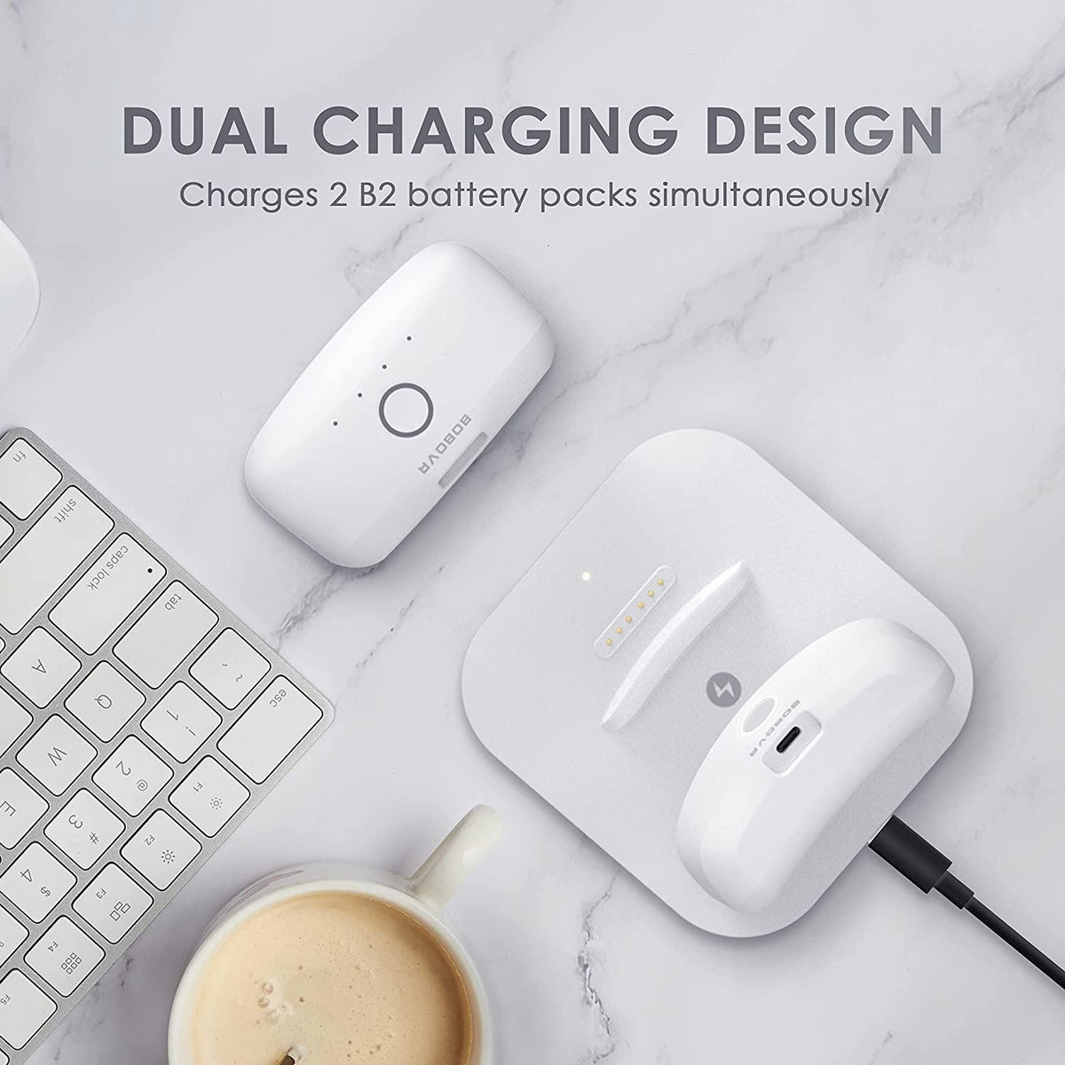 BOBOVR Twin Charger Station for Charging B2 Battery Pack (BD2-1) - DataBlitz
