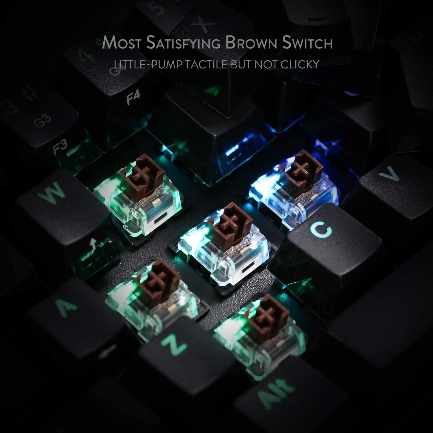 REDRAGON DRACONIC WIRELESS RGB MECHANICAL KEYBOARD (BLACK) (DUST-PROOF BROWN) (K530RGB) - DataBlitz