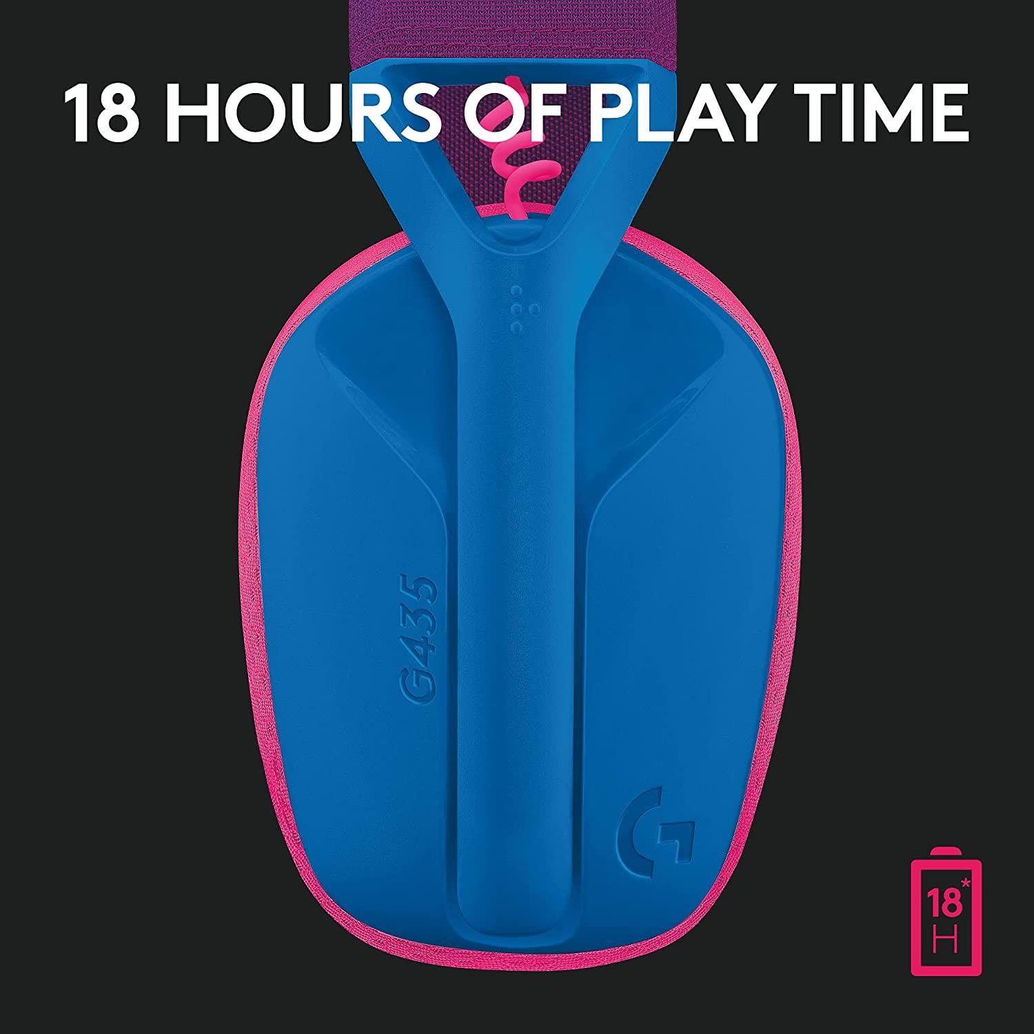 Logitech G435 Lightspeed Wireless Gaming Headset (Blue) - DataBlitz