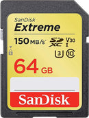 Sandisk Extreme 64GB SDXC UHS-1 Memory Card (SDSDXV6-064G-GNCIN) - DataBlitz
