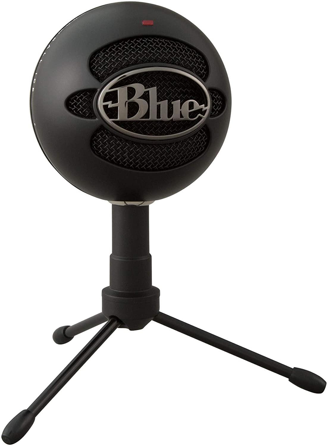 LOGITECH BLUE SNOWBALL ICE USB MICROPHONE FOR RECORDING/ STREAMING/ PODCASTING/ GAMING (BLACK) - DataBlitz