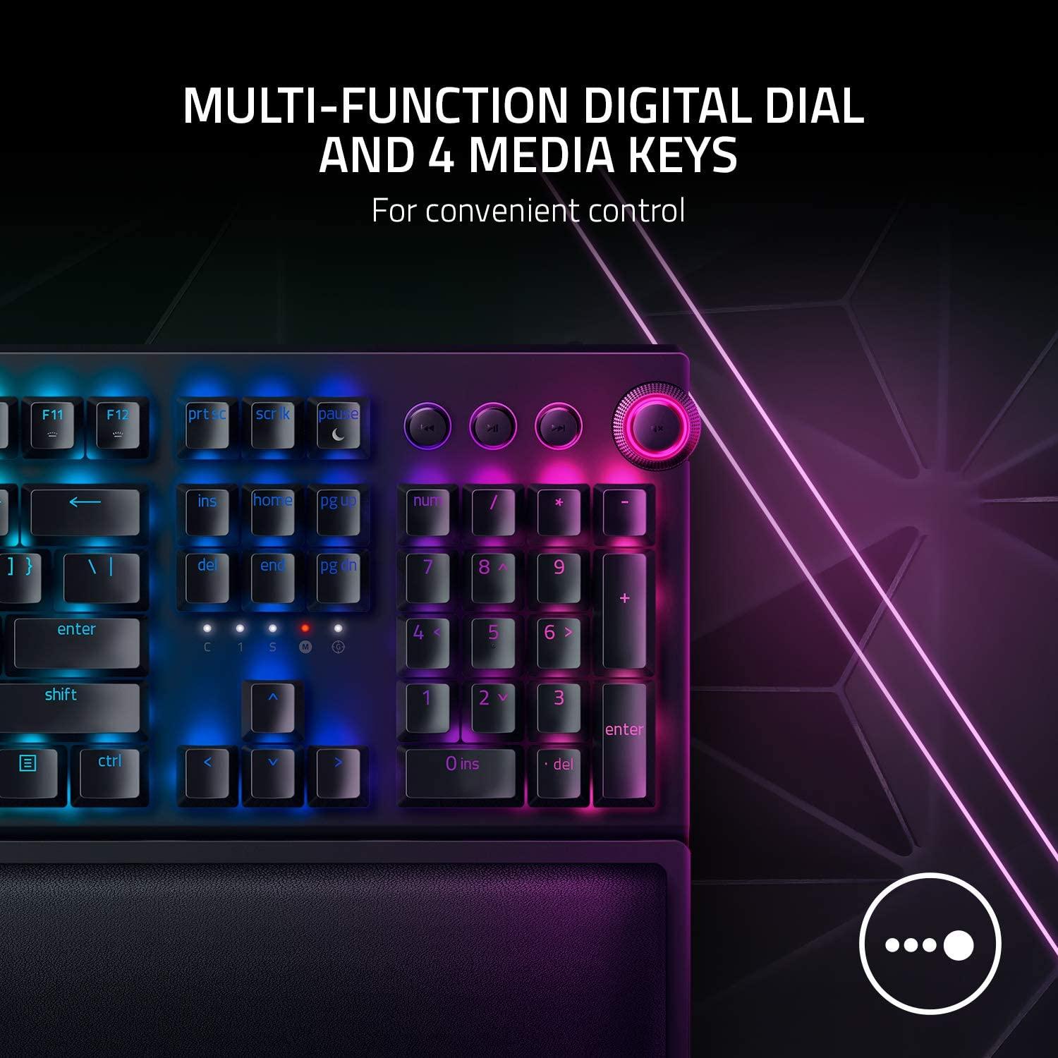RAZER BLACKWIDOW CHROMA V3 PRO WIRELESS MECHANICAL GAMING KEYBOARD (GREEN SWITCHES) - DataBlitz