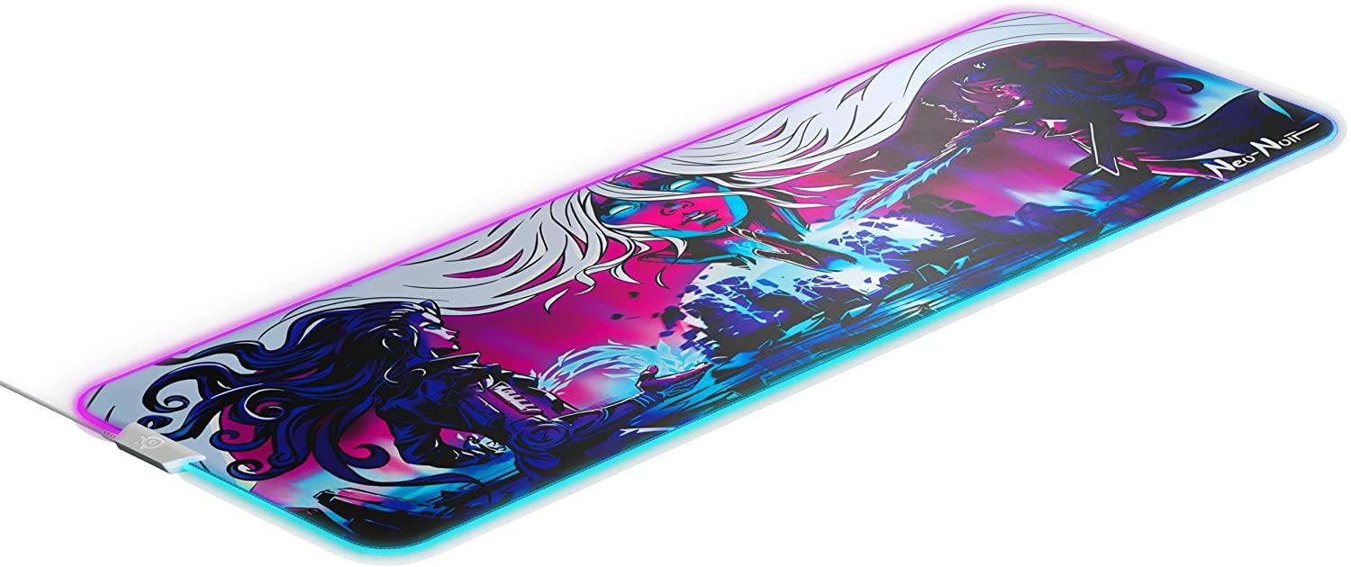 STEELSERIES QCK PRISM NEO NOIR LIMITED EDITION CLOTH RGB GAMING MOUSEPAD (XL) (PN63799) - DataBlitz