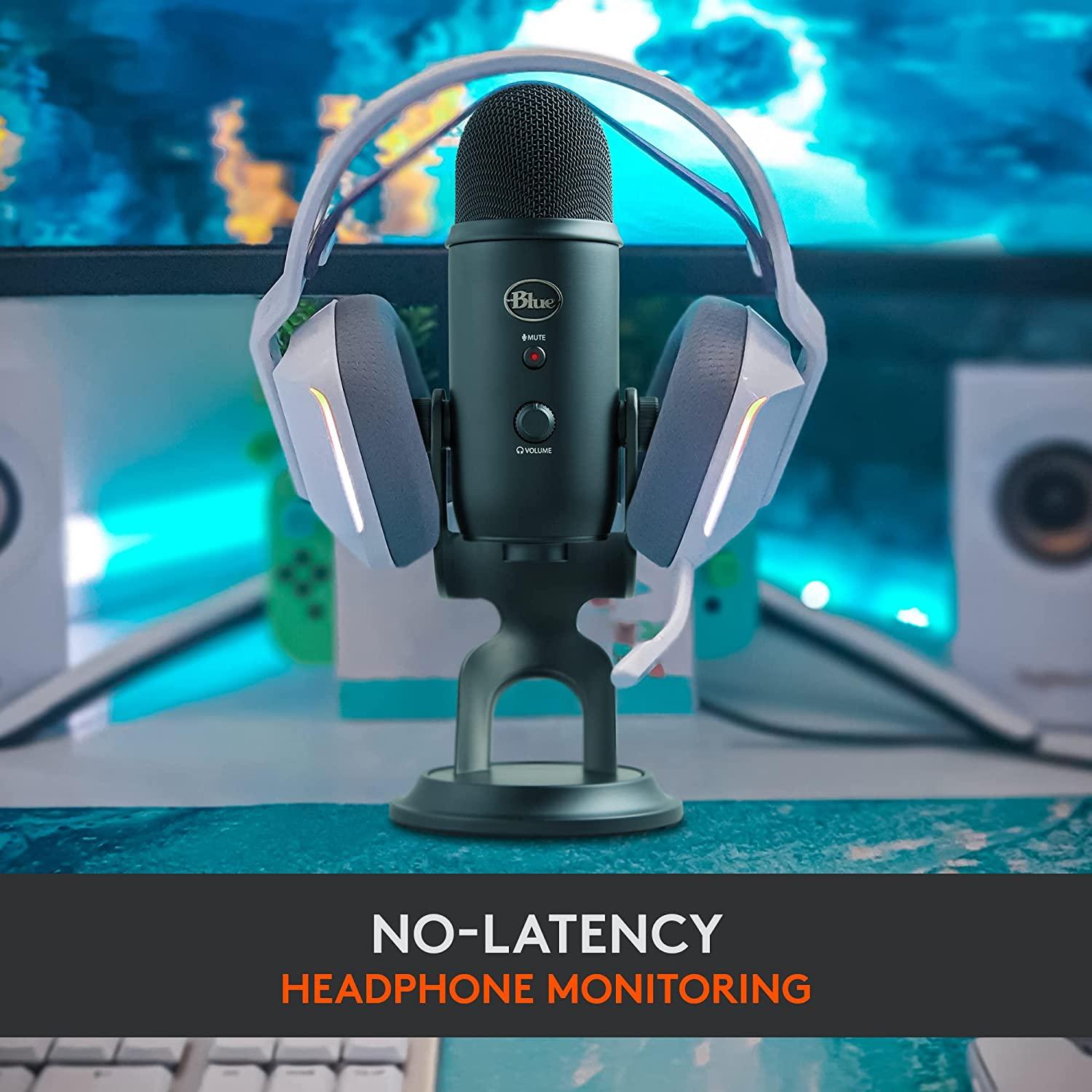 LOGITECH BLUE YETI PREMIUM MULTI-PATTERN USB MICROPHONE FOR RECORDING/ STREAMING/ PODCASTING/ GAMING (BLACKOUT) - DataBlitz