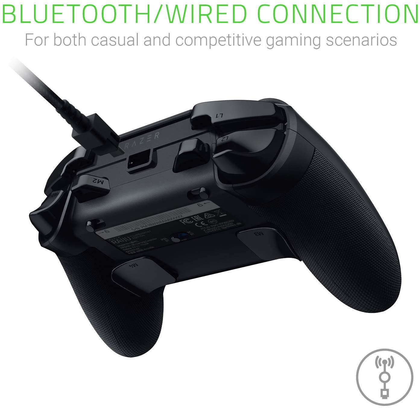 RAZER RAIJU TOURNAMENT EDITION WIRED & WIRELESS GAMING CONTROLLER FOR PS4 - DataBlitz