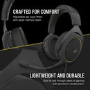 CORSAIR HS60 PRO SURROUND STEREO GAMING HEADSET WITH 7.1 SURROUND SOUND YELLOW (PC/XB1/PS4/NSW/MOBILE) - DataBlitz