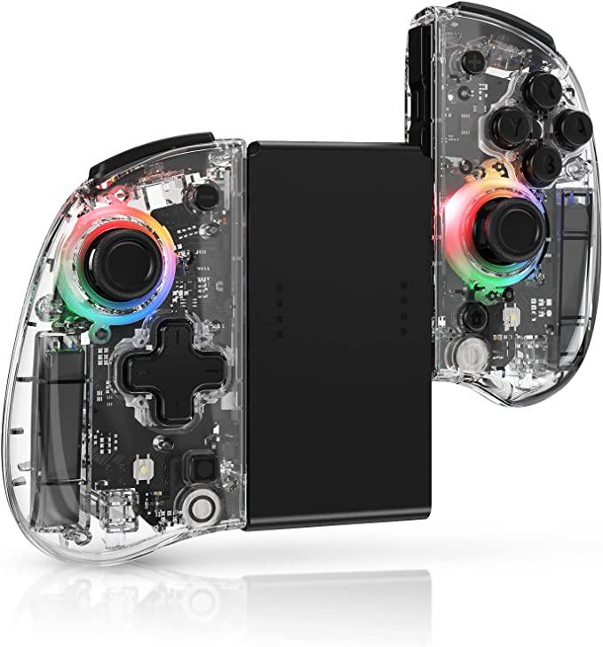 NSW Omelet Gaming Wireless Joy-Con Controller Compatible With N-Switch/N-Switch Lite/N-Switch Oled (Transparent) - DataBlitz