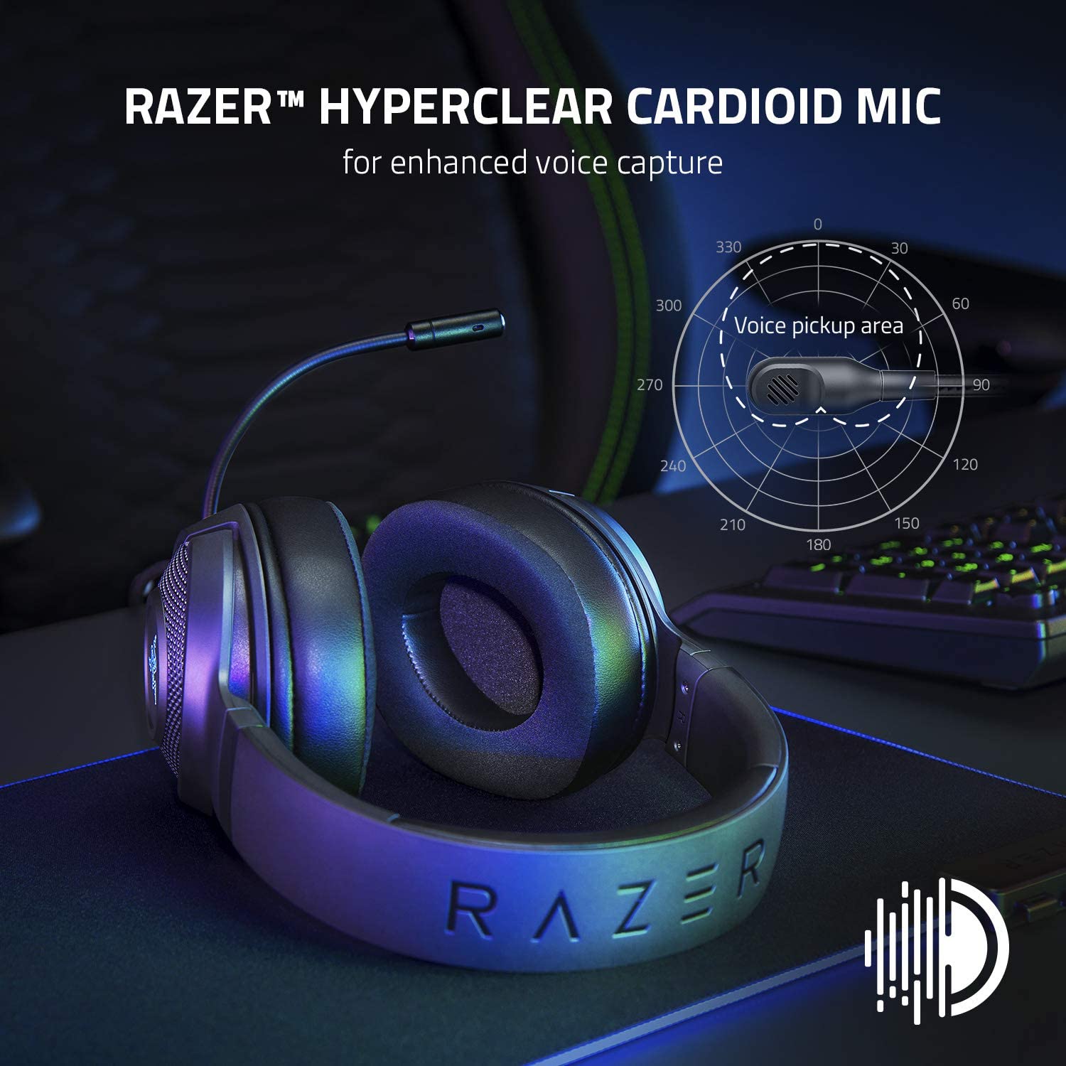 Razer Kraken V3 X (2022) Wired USB Gaming Headset
