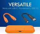 SEAGATE LACIE 500GB RUGGED USB 3.1 GEN. 2 TYPE-C HIGH PERFORMANCE PORTABLE EXTERNAL SSD (STHR500800) - DataBlitz