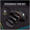 CORSAIR GAMING GLAIVE RGB PRO COMFORT FPS/MOBA GAMING MOUSE WITH INTERCHANGEABLE GRIPS (BLACK) - DataBlitz