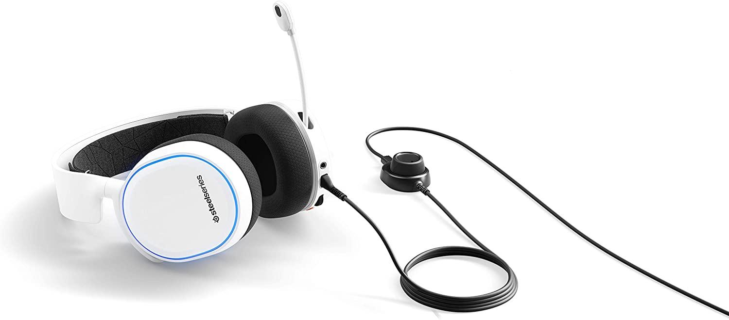 STEELSERIES ARCTIS WHITE SURROUND RGB GAMING HEADSET 2019 EDITIO