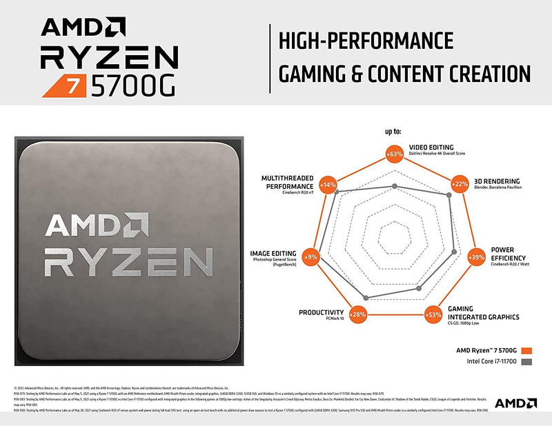 AMD RYZEN 7 5700G Processor - DataBlitz